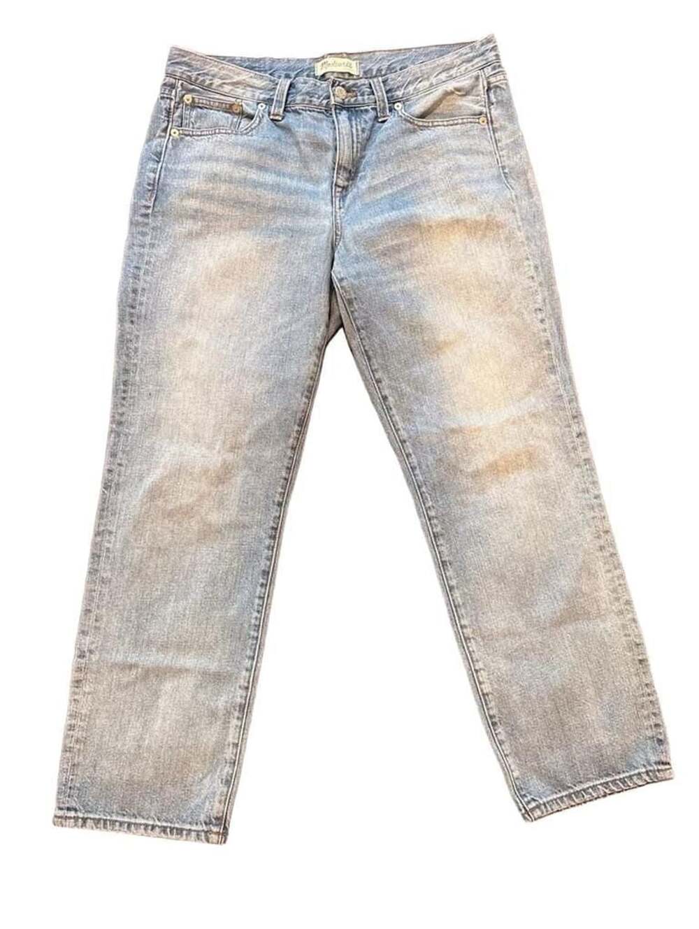 Madewell Boyjean Size 28 Light Wash Denim Jeans